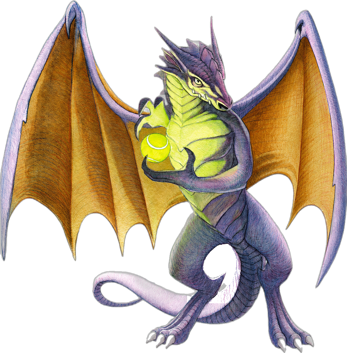 Drache Auron – Wächter der Tennisweisheit